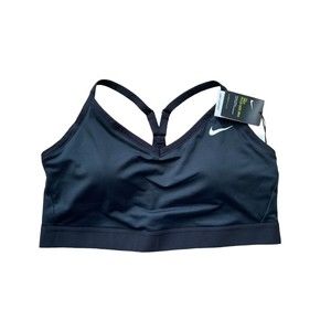 Nike Women's Dri-Fit Low-Impact Sports Indy Bra (Plus Size) Black 2X $35